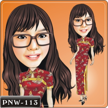 女生人像Q版漫畫PNW-113